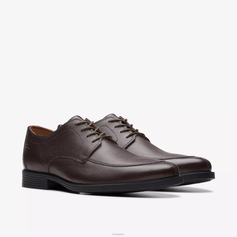 HZVP798 mandil de widdon marrón oscuro caído Clarks