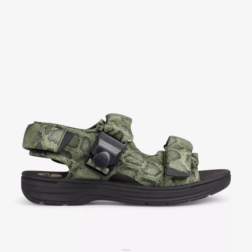 HZVP863 sandalia martine rose para hombre 1 serpiente verde Clarks