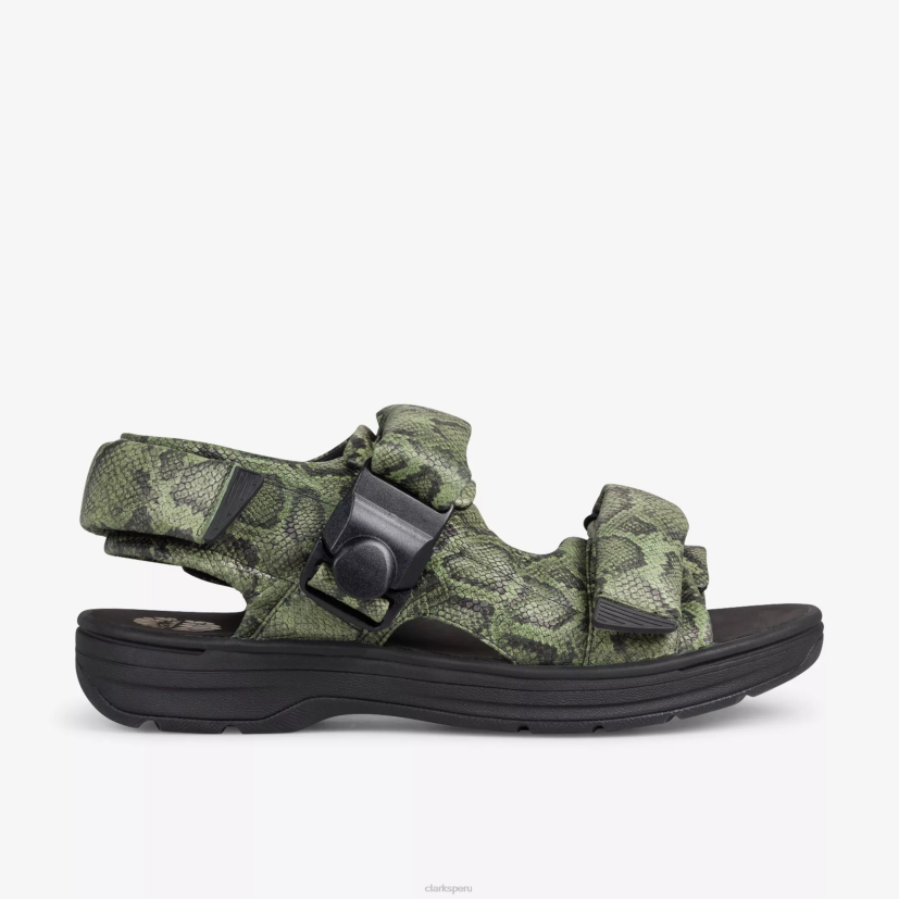 HZVP863 sandalia martine rose para hombre 1 serpiente verde Clarks