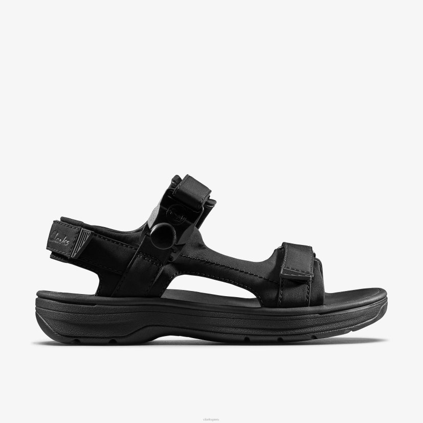 HZVP868 sandalia martine rose para hombre 2 textil negro Clarks