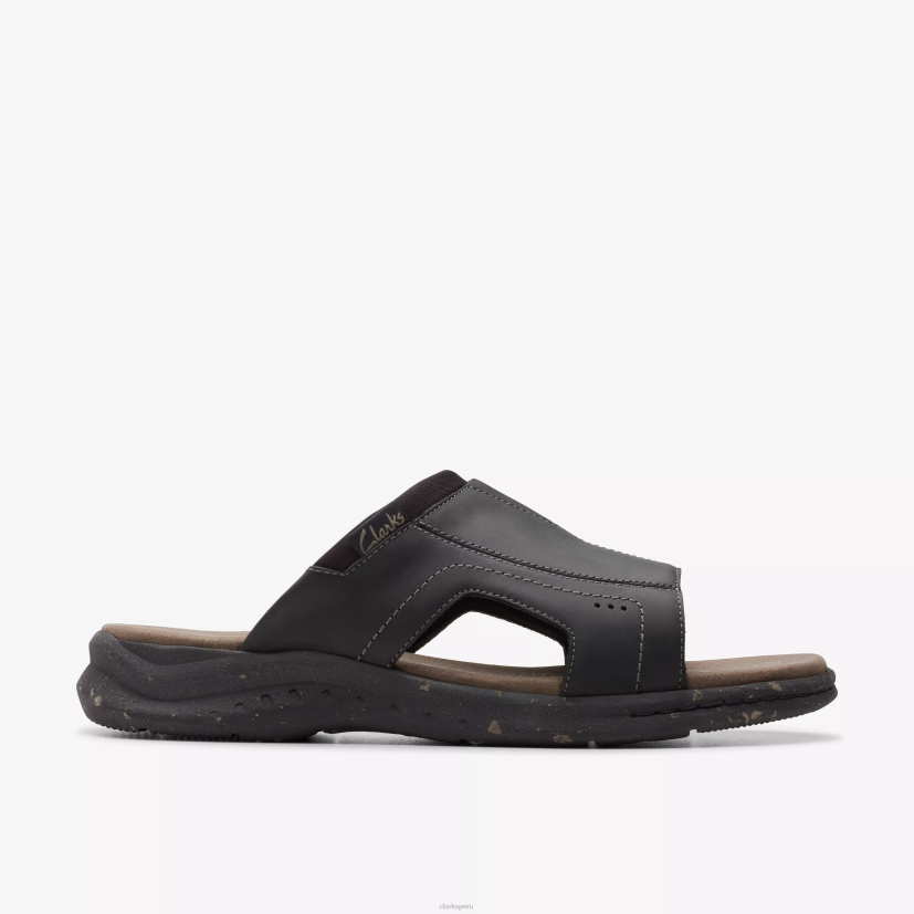 HZVP870 banda walkford cuero negro Clarks