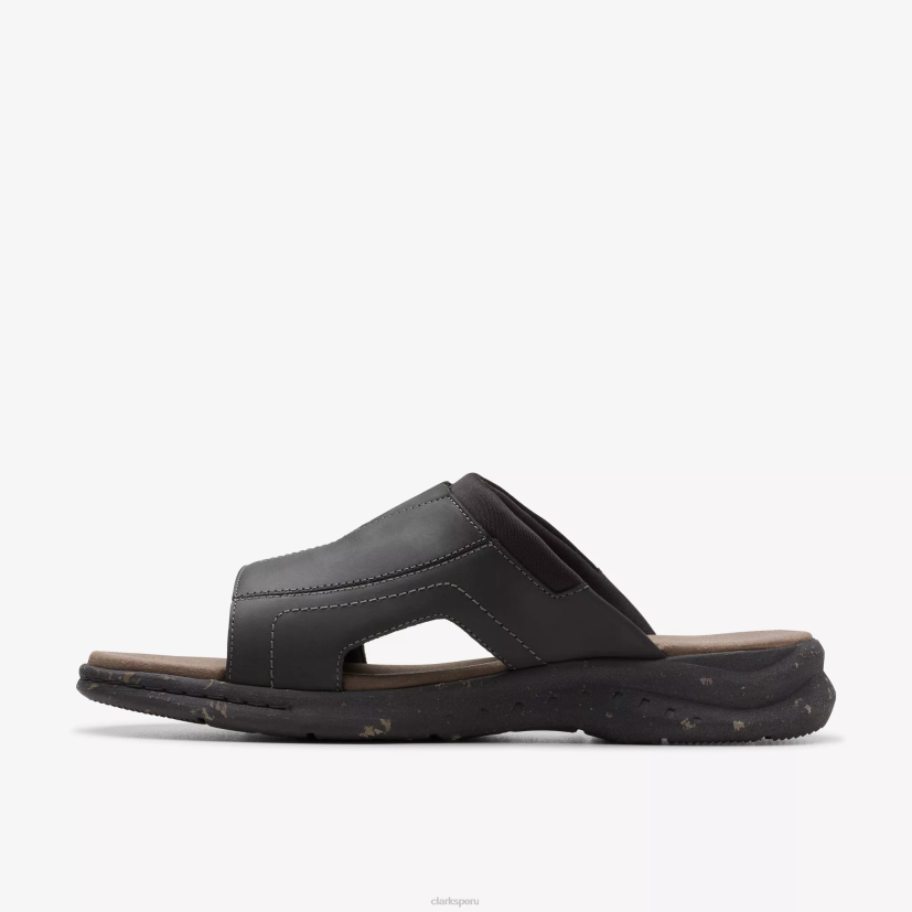 HZVP870 banda walkford cuero negro Clarks