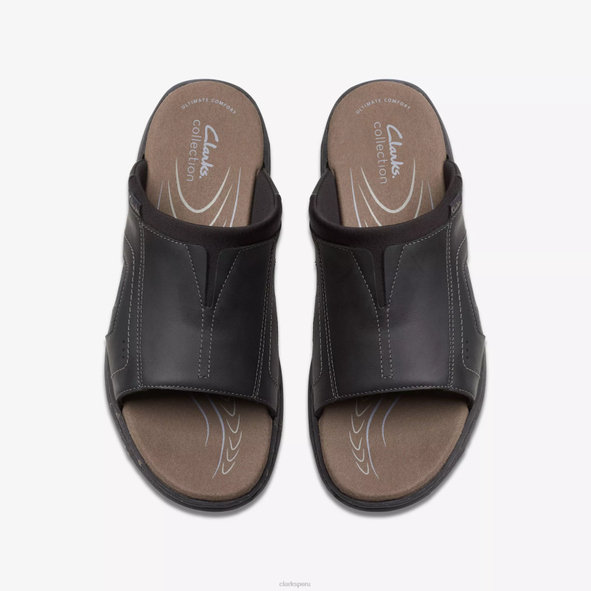 HZVP870 banda walkford cuero negro Clarks