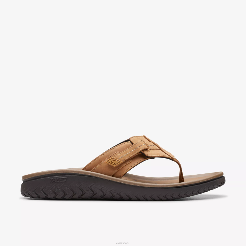 HZVP874 wesley sol cuero marrón Clarks