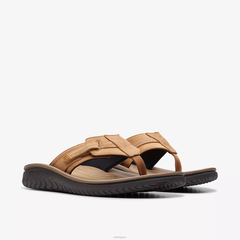 HZVP874 wesley sol cuero marrón Clarks