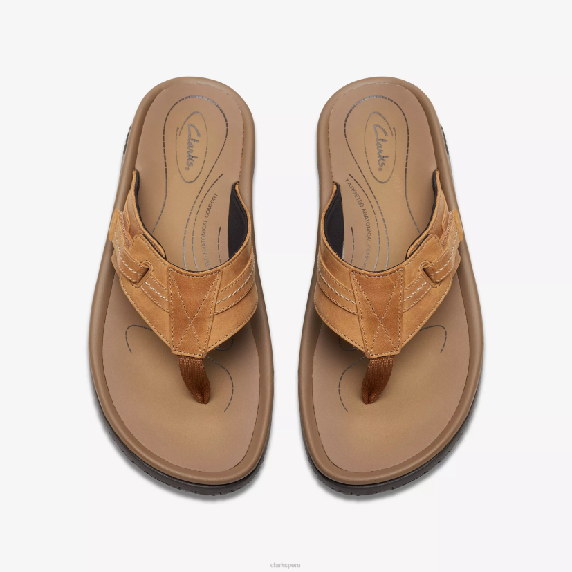 HZVP874 wesley sol cuero marrón Clarks