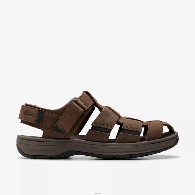 HZVP885 cala salada cuero marrón oscuro Clarks