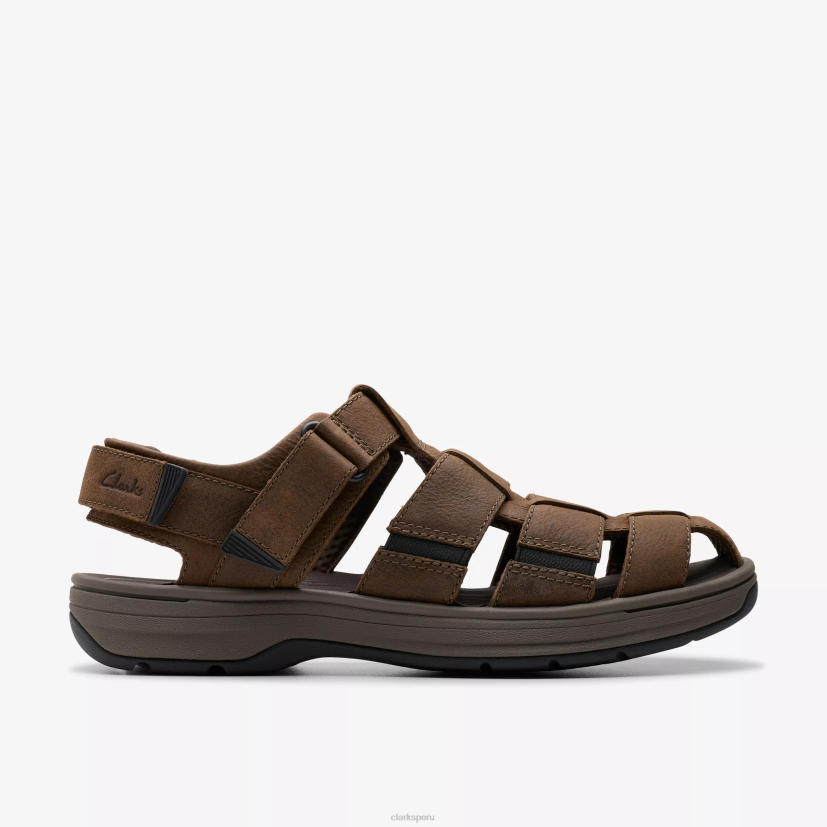 HZVP885 cala salada cuero marrón oscuro Clarks