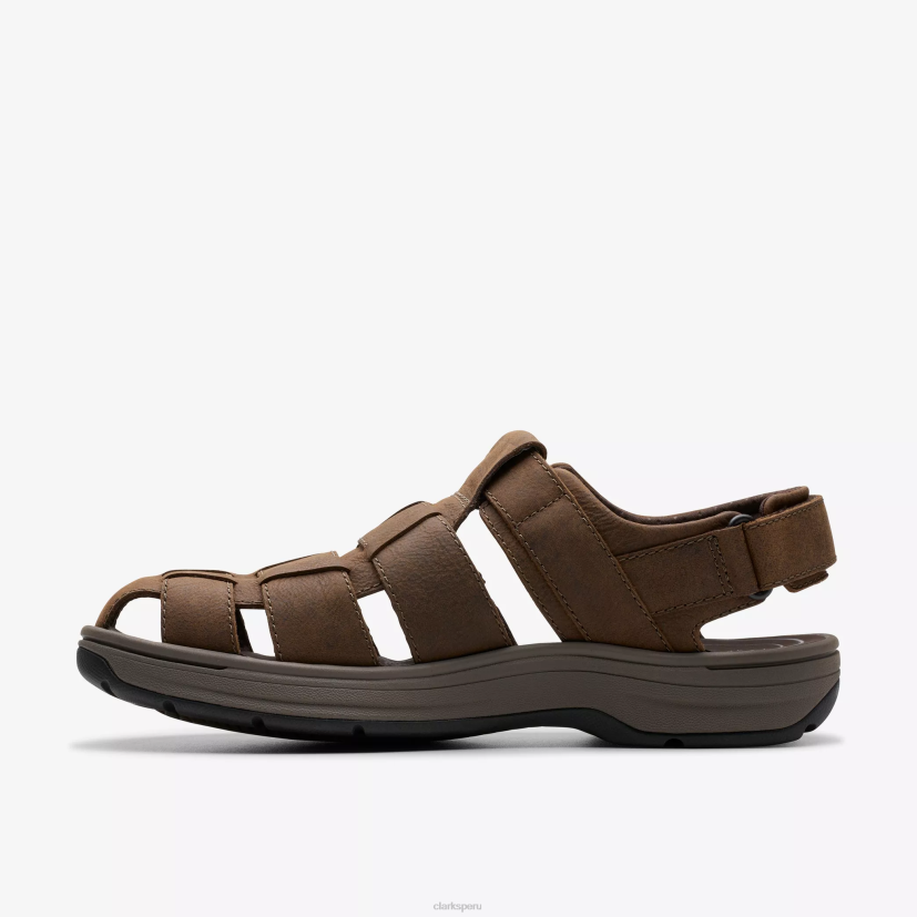 HZVP885 cala salada cuero marrón oscuro Clarks