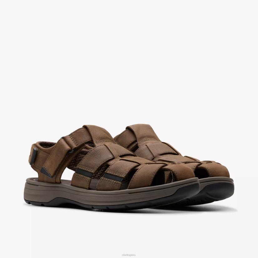 HZVP885 cala salada cuero marrón oscuro Clarks
