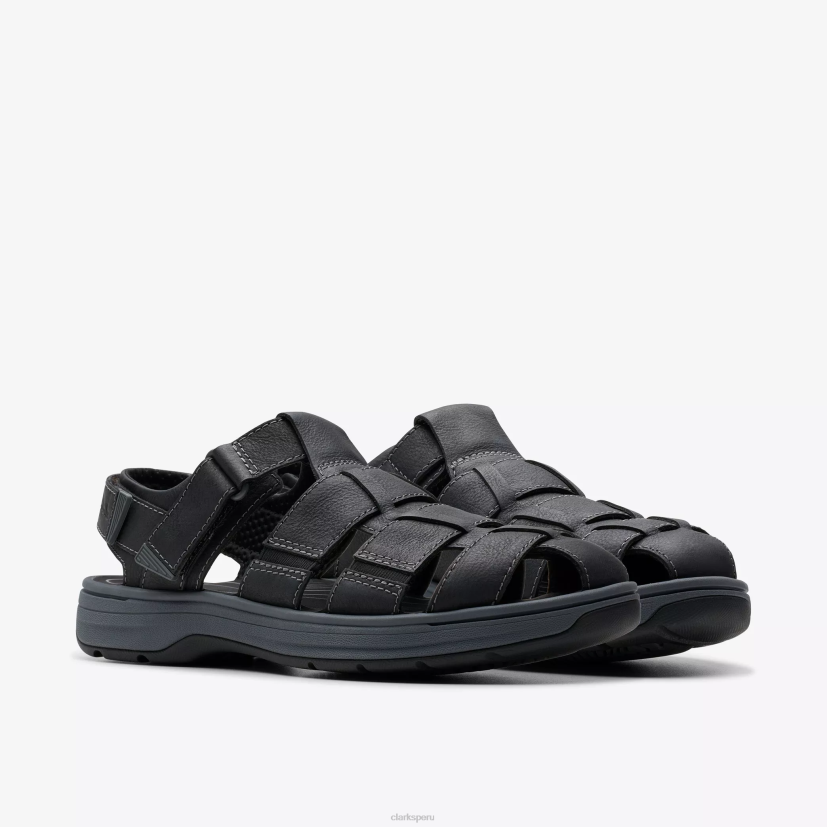 HZVP886 cala salada cuero negro Clarks