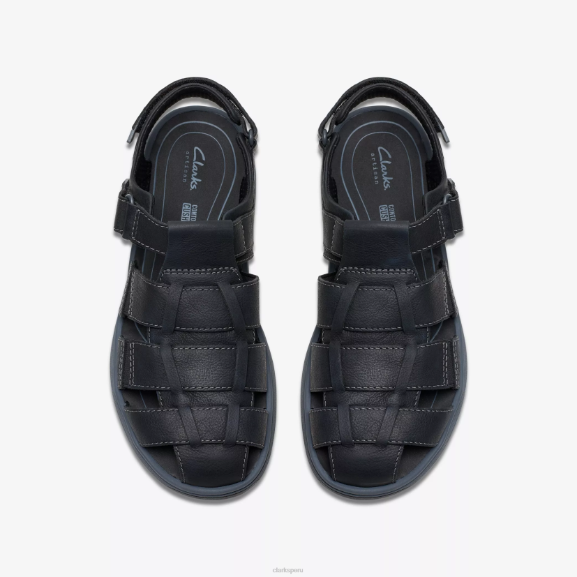 HZVP886 cala salada cuero negro Clarks
