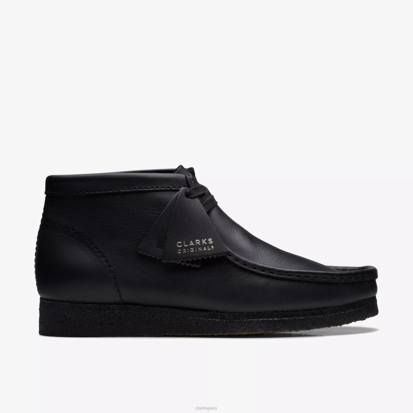 HZVP659 bota wallabee cuero negro Clarks