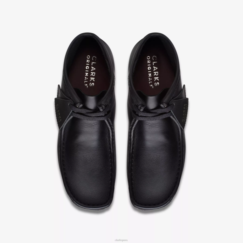 HZVP659 bota wallabee cuero negro Clarks