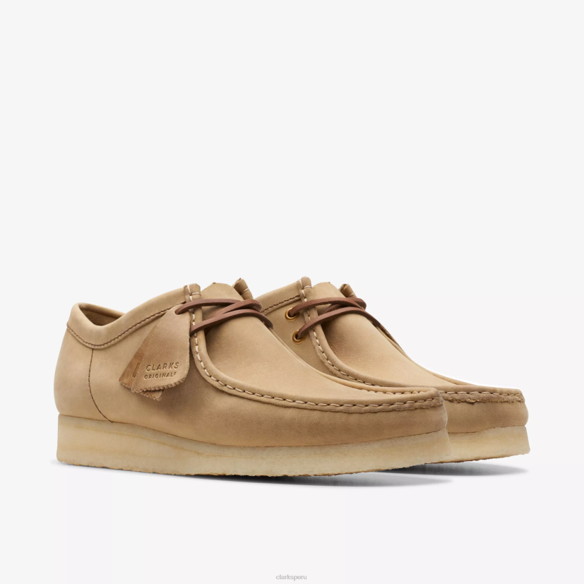 HZVP663 wallabee cuero marrón Clarks