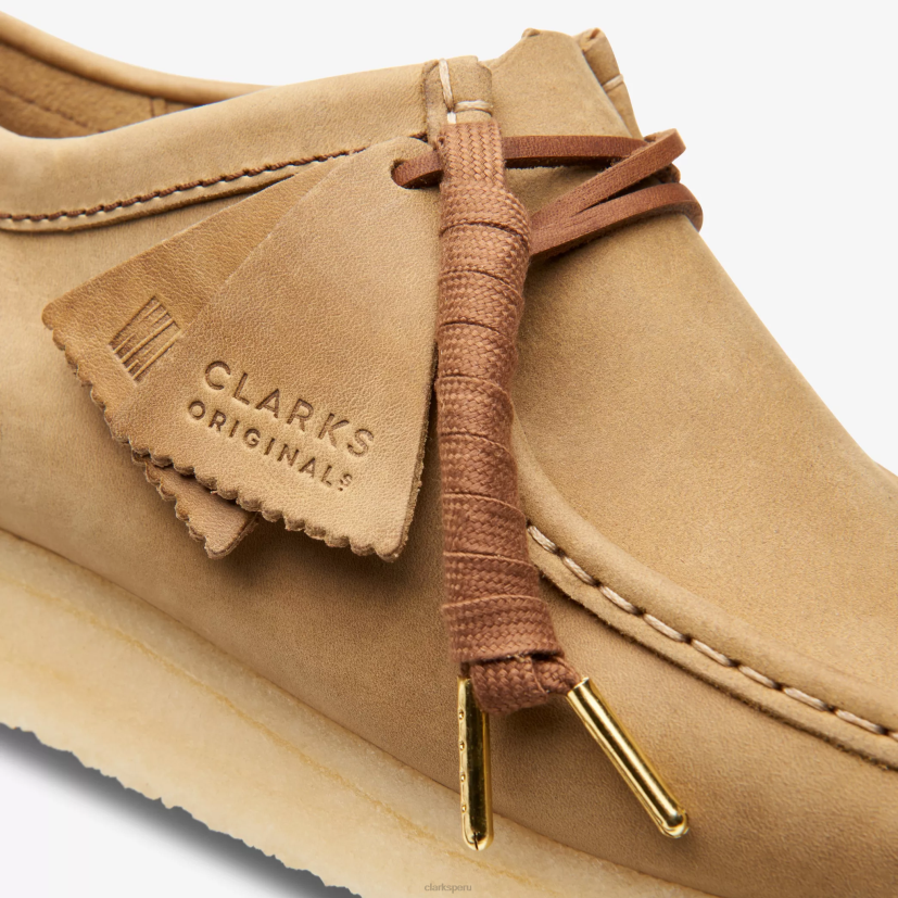 HZVP663 wallabee cuero marrón Clarks