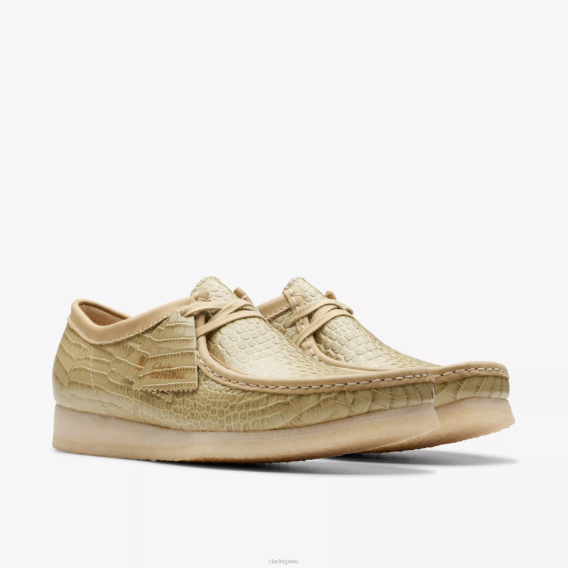 HZVP665 wallabee cocodrilo de arce Clarks