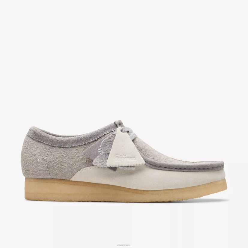 HZVP674 wallabee gris/blanco roto Clarks