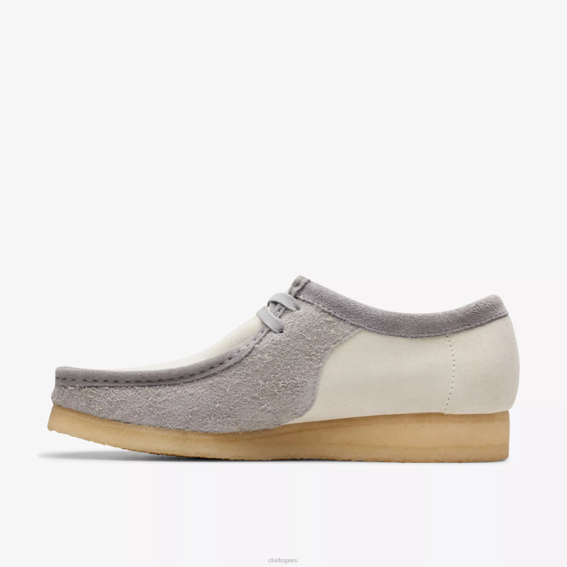 HZVP674 wallabee gris/blanco roto Clarks