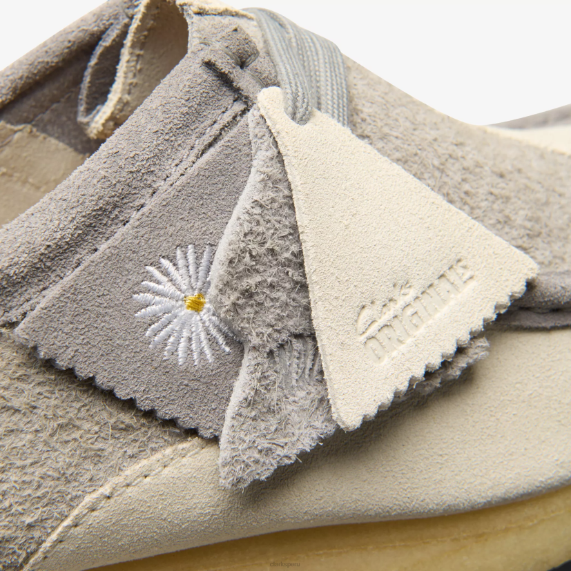 HZVP674 wallabee gris/blanco roto Clarks