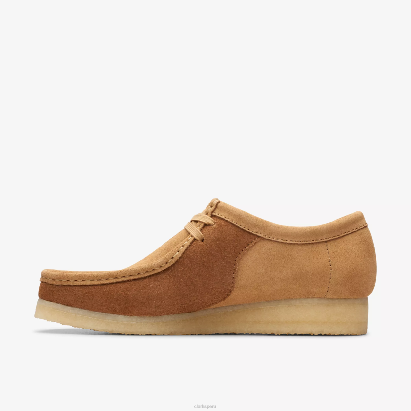 HZVP676 combinación de bronceado wallabee indefinido Clarks