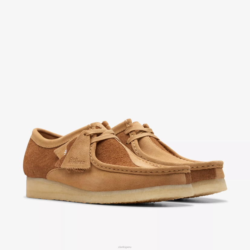HZVP676 combinación de bronceado wallabee indefinido Clarks