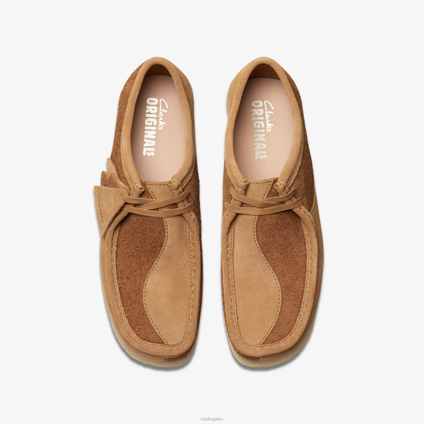 HZVP676 combinación de bronceado wallabee indefinido Clarks