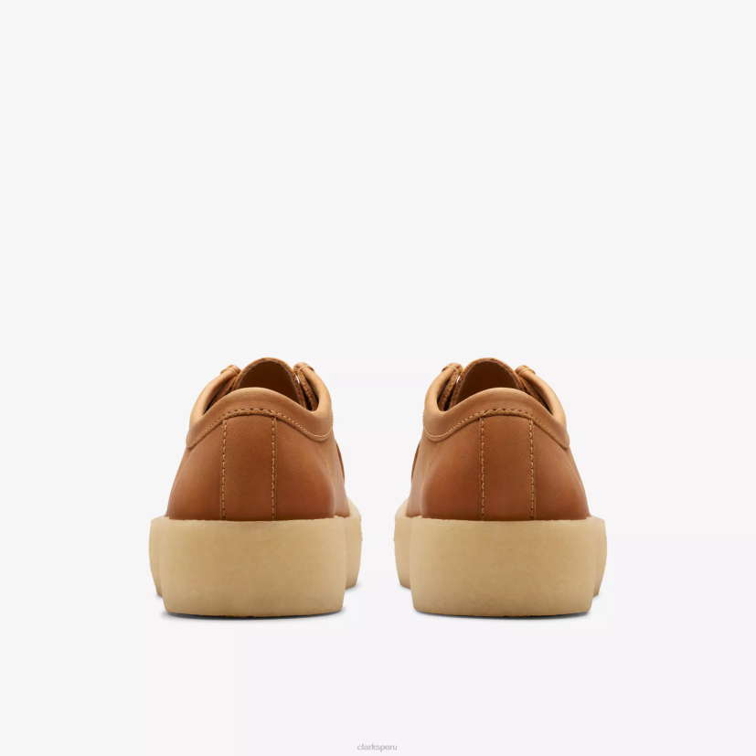 HZVP677 taza wallabee cuero bronceado medio Clarks