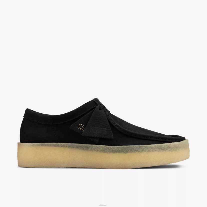 HZVP678 taza wallabee nubuck negro Clarks