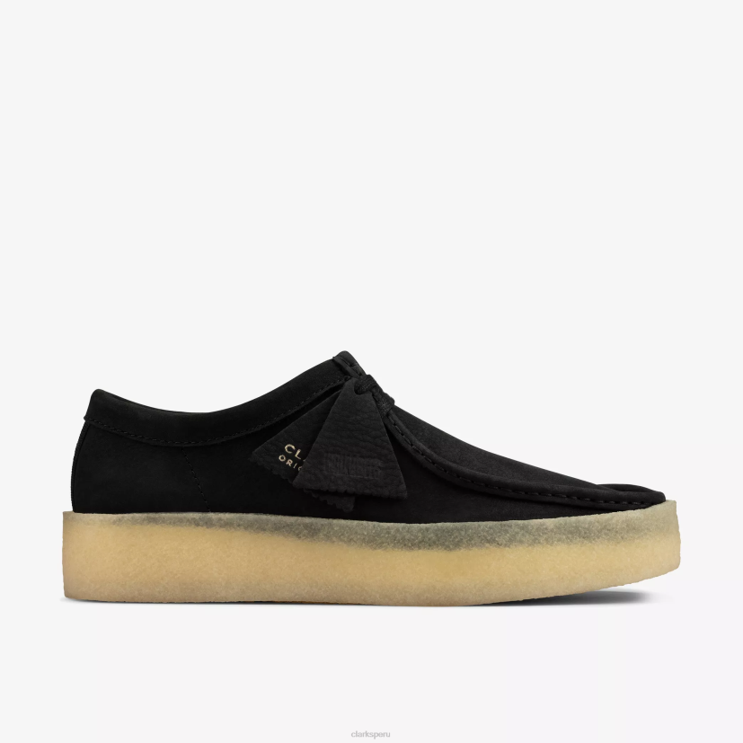 HZVP678 taza wallabee nubuck negro Clarks