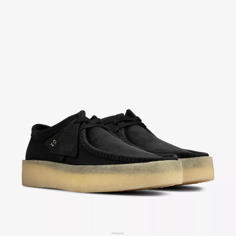 HZVP678 taza wallabee nubuck negro Clarks