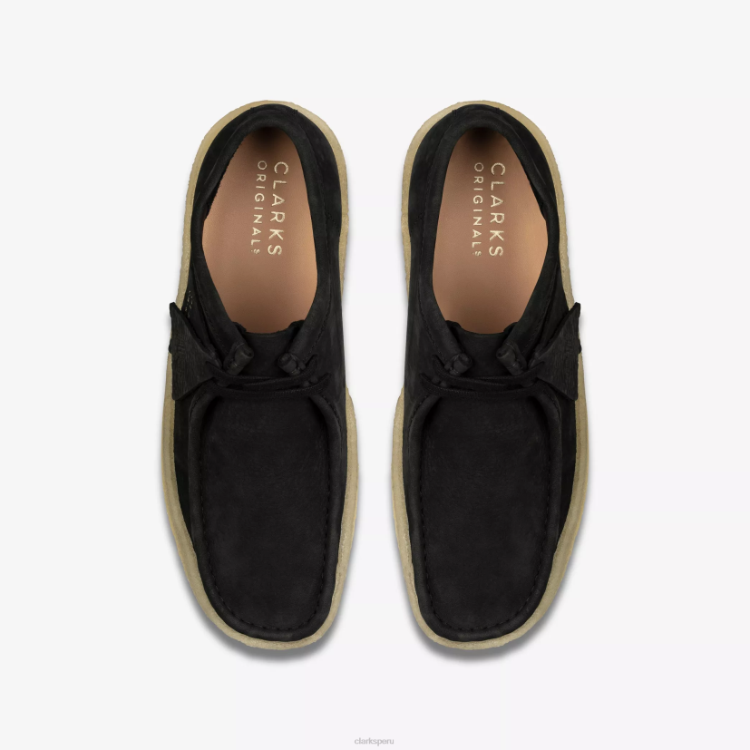 HZVP678 taza wallabee nubuck negro Clarks