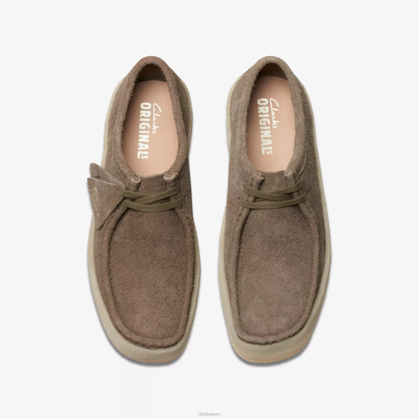 HZVP682 taza wallabee ante caqui pálido Clarks