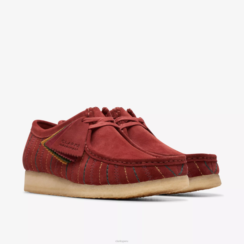 HZVP690 wallabee combinación burdeos Clarks