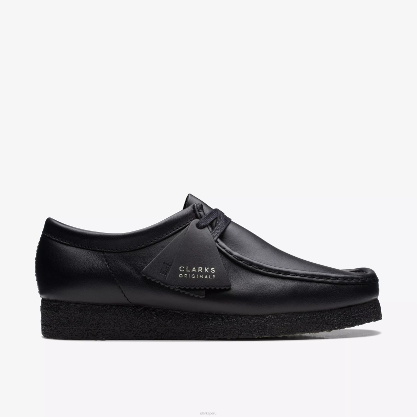HZVP695 wallabee cuero negro Clarks