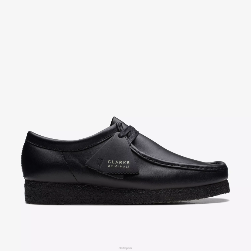 HZVP695 wallabee cuero negro Clarks