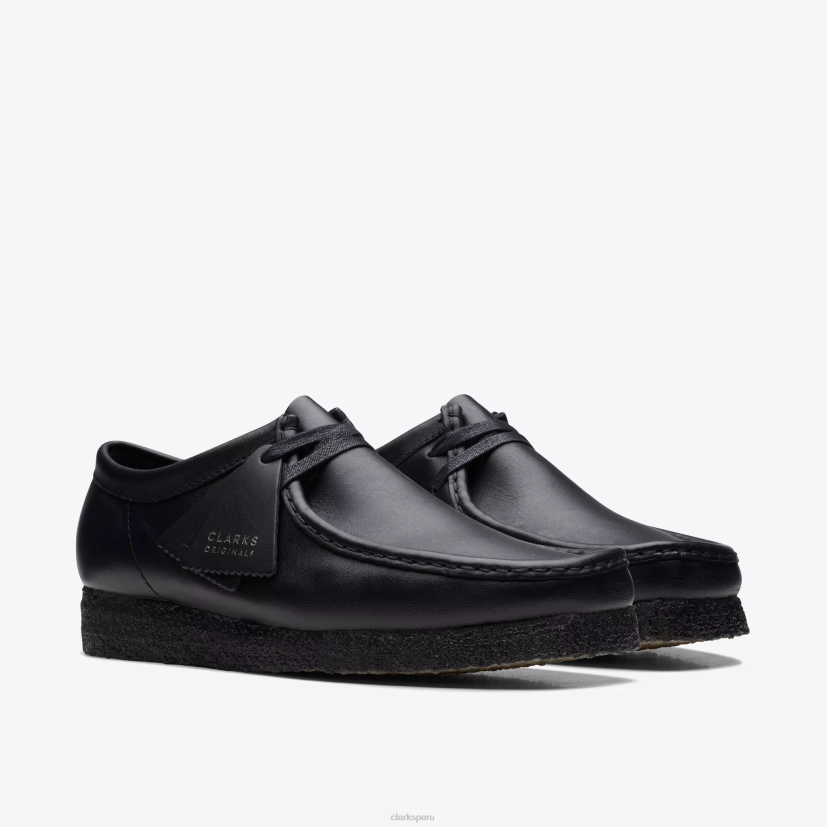 HZVP695 wallabee cuero negro Clarks