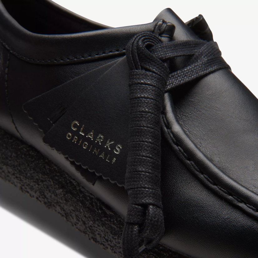 HZVP695 wallabee cuero negro Clarks