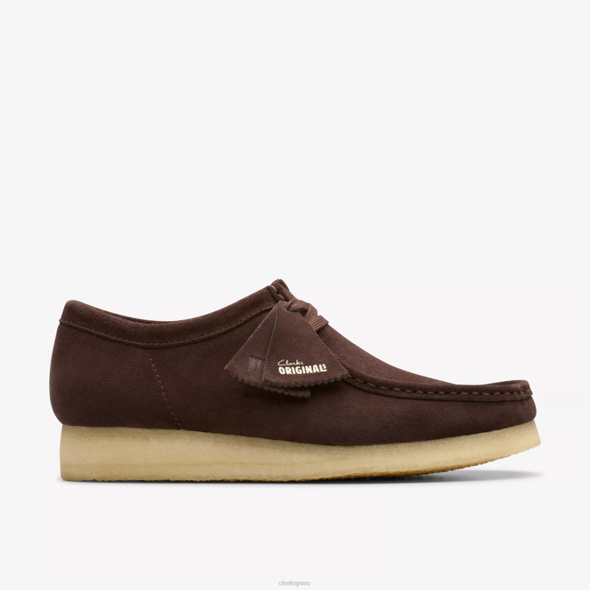 HZVP696 wallabee gamuza marrón oscuro Clarks