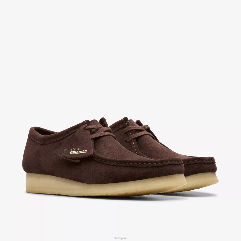 HZVP696 wallabee gamuza marrón oscuro Clarks