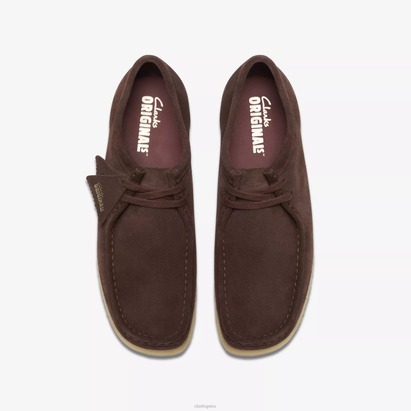 HZVP696 wallabee gamuza marrón oscuro Clarks