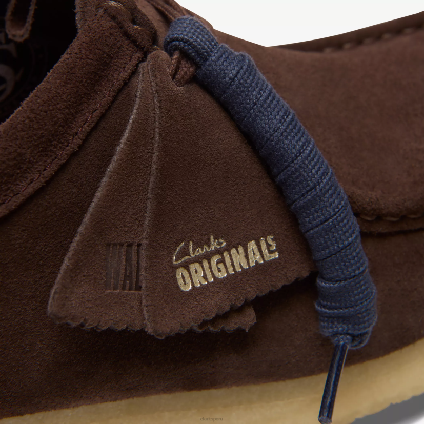 HZVP696 wallabee gamuza marrón oscuro Clarks