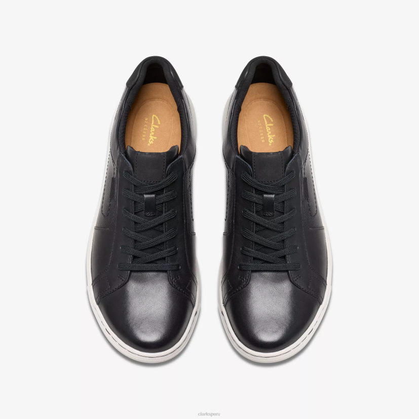 HZVP809 encaje de maple cuero negro Clarks