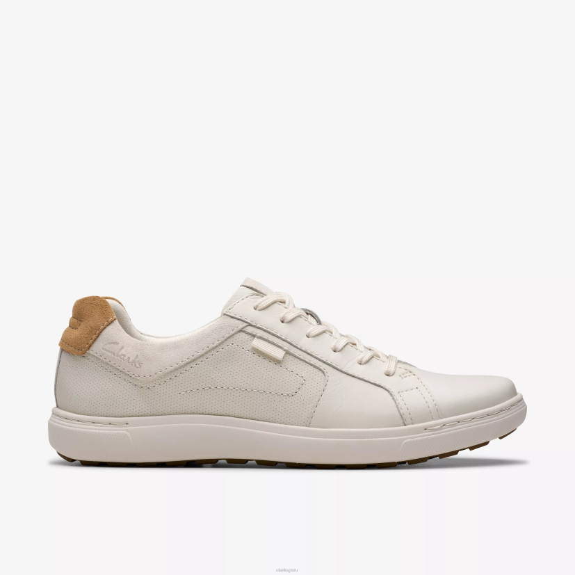 HZVP810 encaje de maple cuero blanco Clarks