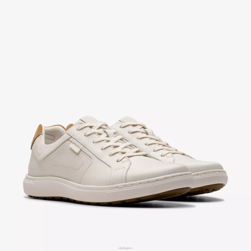 HZVP810 encaje de maple cuero blanco Clarks