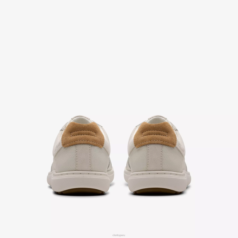 HZVP810 encaje de maple cuero blanco Clarks