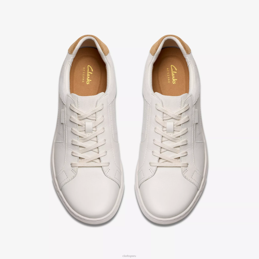 HZVP810 encaje de maple cuero blanco Clarks