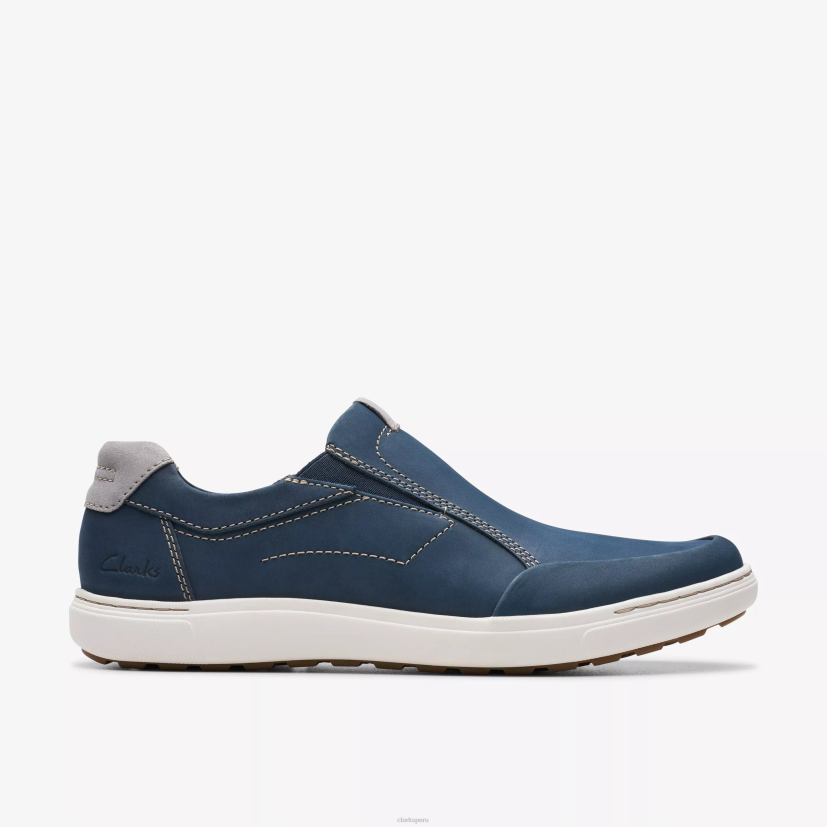 HZVP811 paso de piedra de mapa nubuck azul marino Clarks