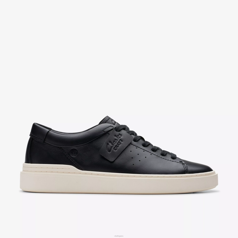 HZVP819 artesanía veloz cuero negro Clarks