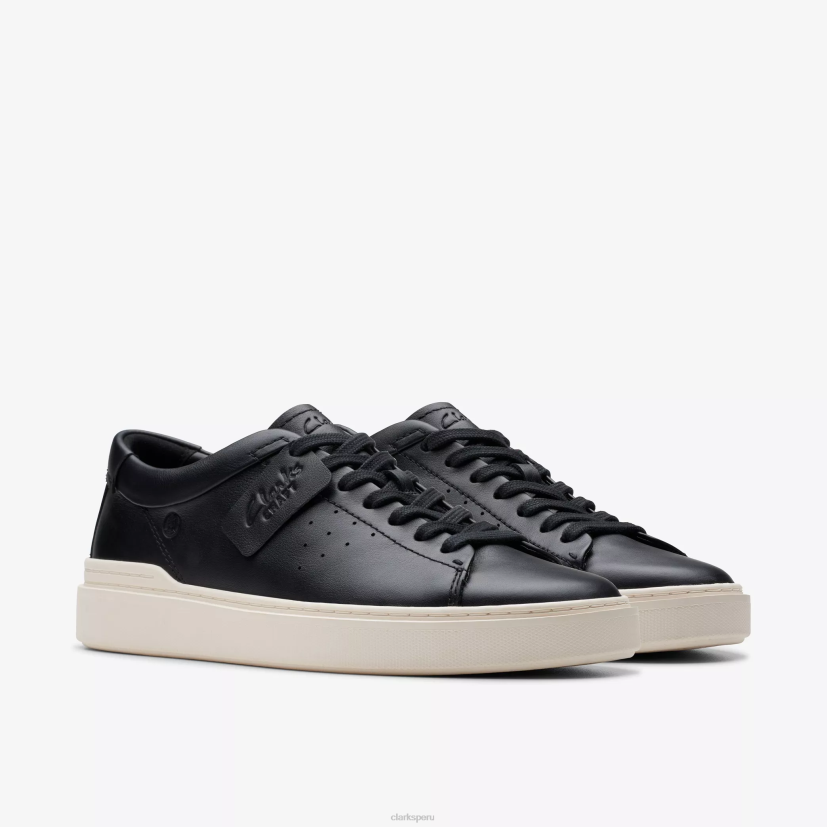 HZVP819 artesanía veloz cuero negro Clarks